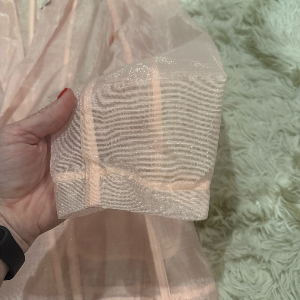 Anthropology Sheer Pink Blazer - Picture 6 of 8